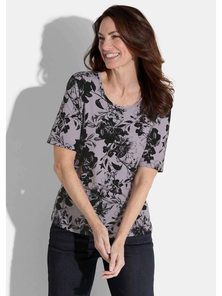 Рубашка серого/черного цвета с узором GOLDNER
Рубашка серого/черного цвета с узором GOLDNER