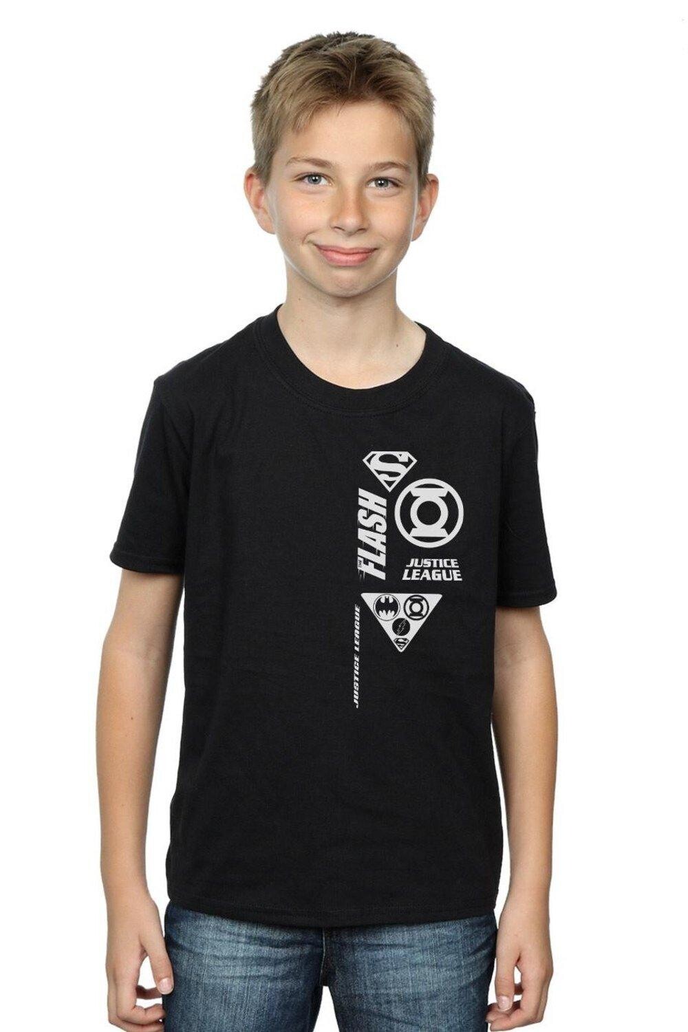 Футболка с нагрудными значками Лиги справедливости DC Comics, черный
Футболка с нагрудными значками Лиги справедливости DC Comics, черный