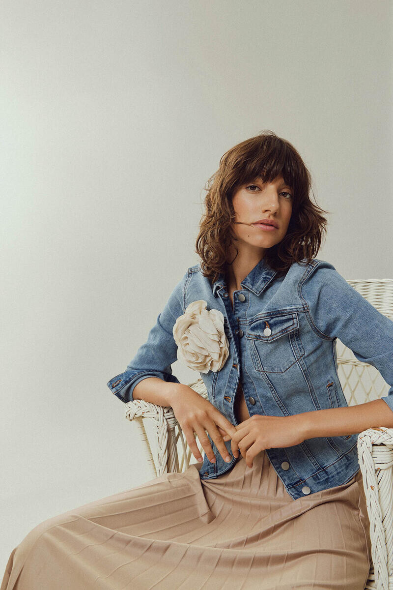 Джинсовая куртка Vila, синий 
Джинсовая куртка Vila, синий