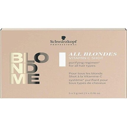 Blondme Keratin Restore All Blondes Shot Detox 5X5G — упаковка из 5 шт., Schwarzkopf
Blondme Keratin Restore All Blondes Shot Detox 5X5G — упаковка из 5 шт., Schwarzkopf
