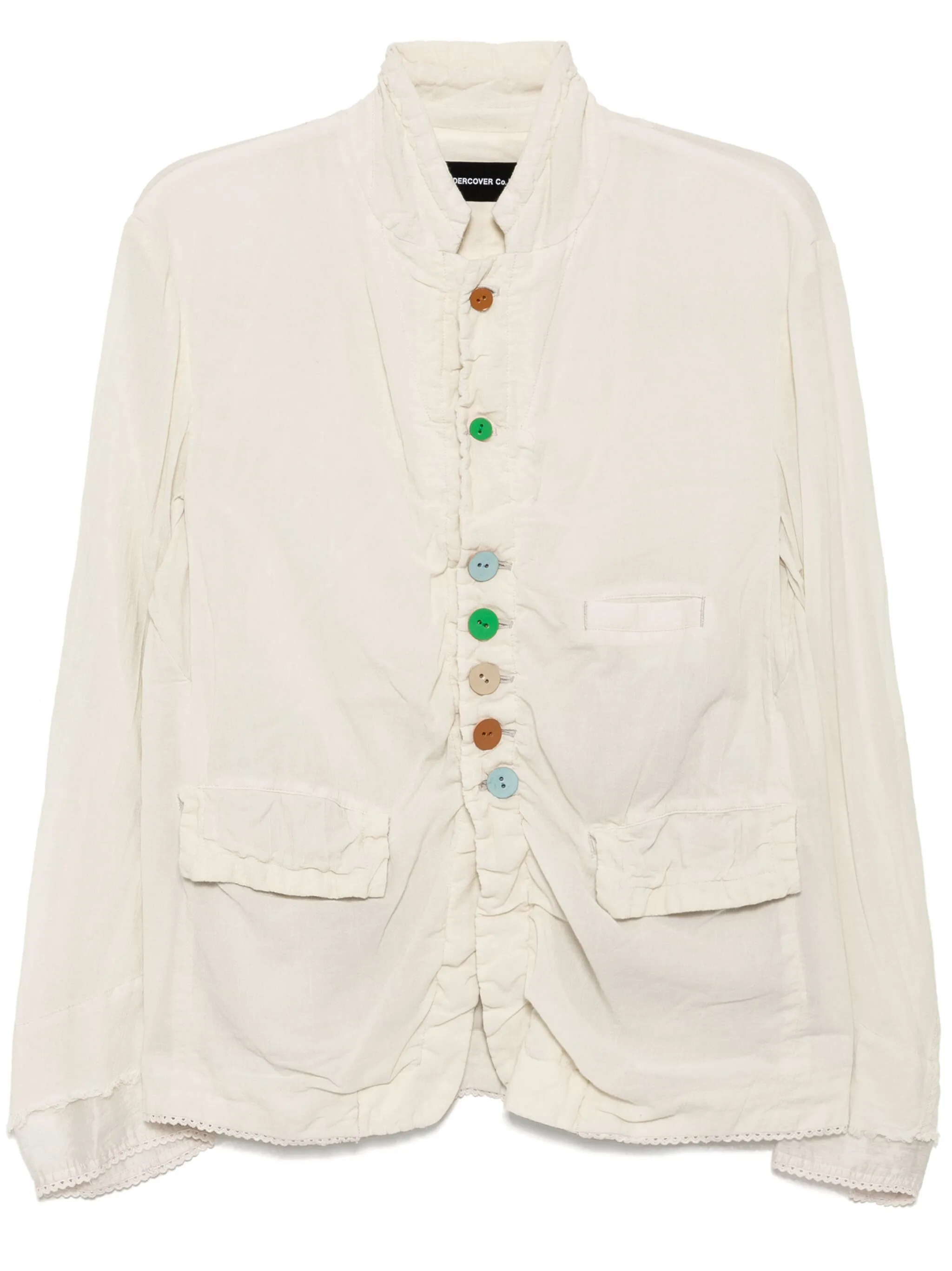 Однобортный пиджак Undercover, белый
Однобортный пиджак Undercover, белый