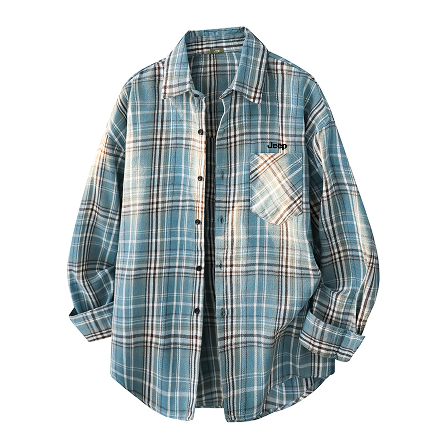 Рубашка Unisex Lapel Moderate Jeep, светло-синий plaid
Рубашка Unisex Lapel Moderate Jeep, светло-синий plaid