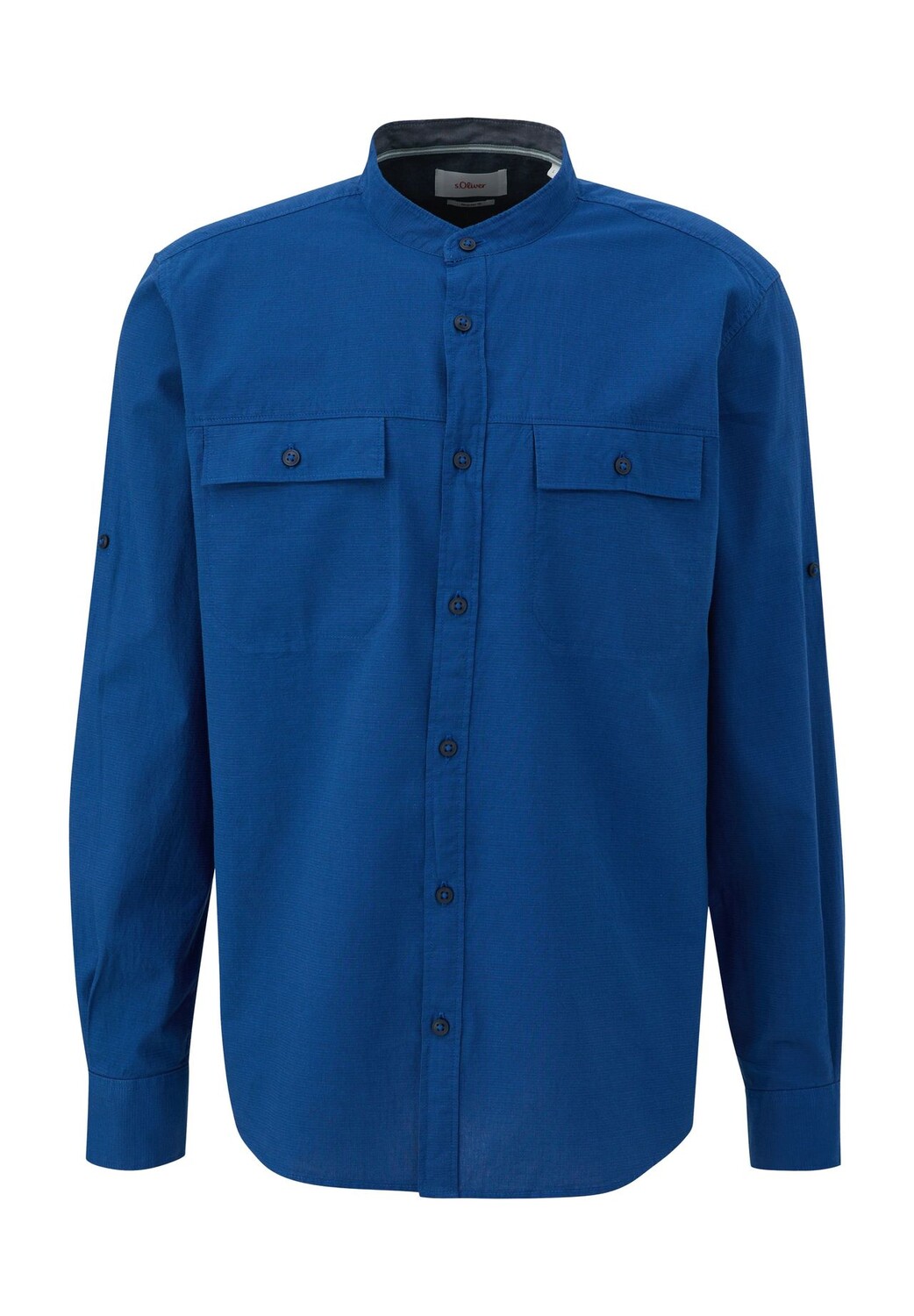 Рубашка повседневная, стандартного кроя, длинный рукав, воротник стойка, мужская s.Oliver, синий
Рубашка повседневная, стандартного кроя, длинный рукав, воротник стойка, мужская s.Oliver, синий