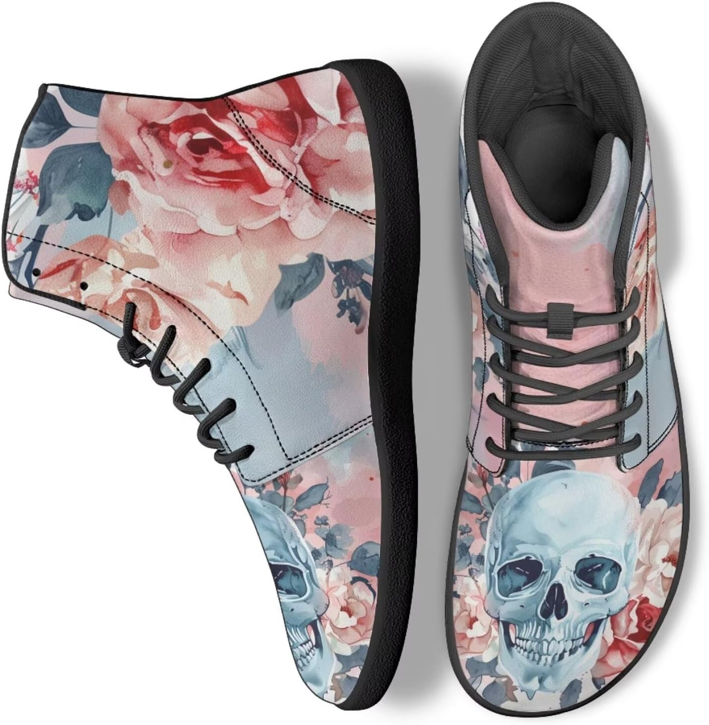 Кеды с высоким берцем в виде черепа для мужчин и женщин, повседневная обувь для ходьбы, работы и бега Ecaestolph, синий/розовый
Кеды с высоким берцем в виде черепа для мужчин и женщин, повседневная обувь для ходьбы, работы и бега Ecaestolph, синий/розовый