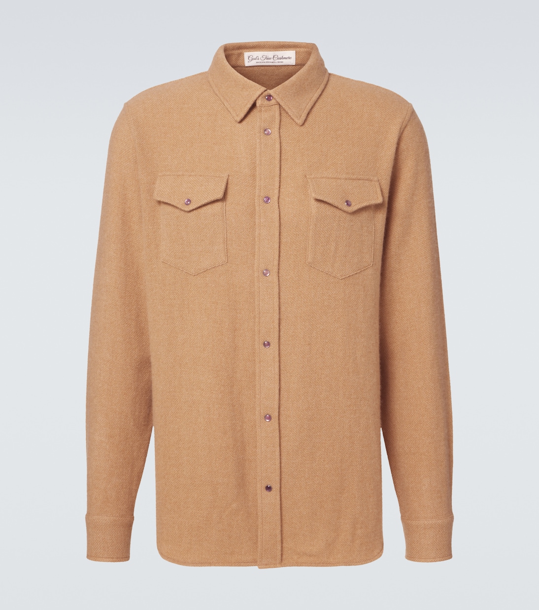 Вязаная кашемировая рубашка God's True Cashmere, Amethyst 
Вязаная кашемировая рубашка God's True Cashmere, Amethyst