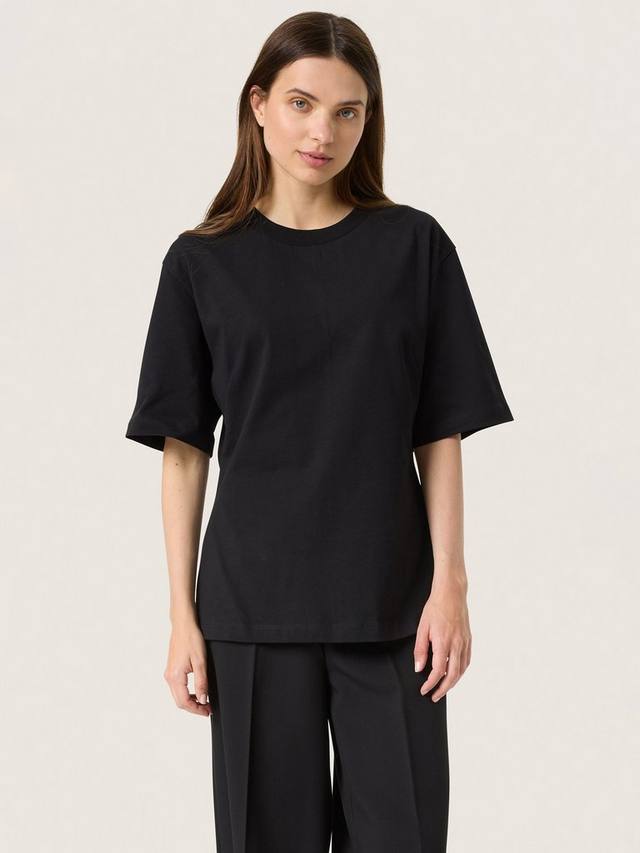 Хлопчатобумажная футболка из корина Soaked In Luxury, черный
Хлопчатобумажная футболка из корина Soaked In Luxury, черный