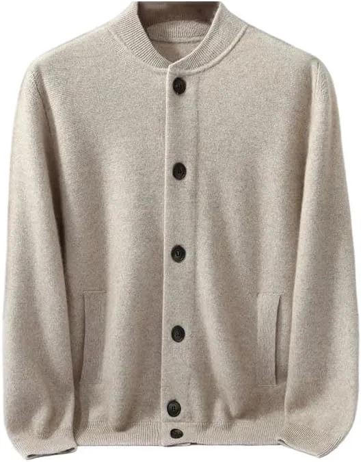 Мужской кардиган с высоким воротником, теплый, с карманами
Мужской кардиган с высоким воротником, теплый, с карманами