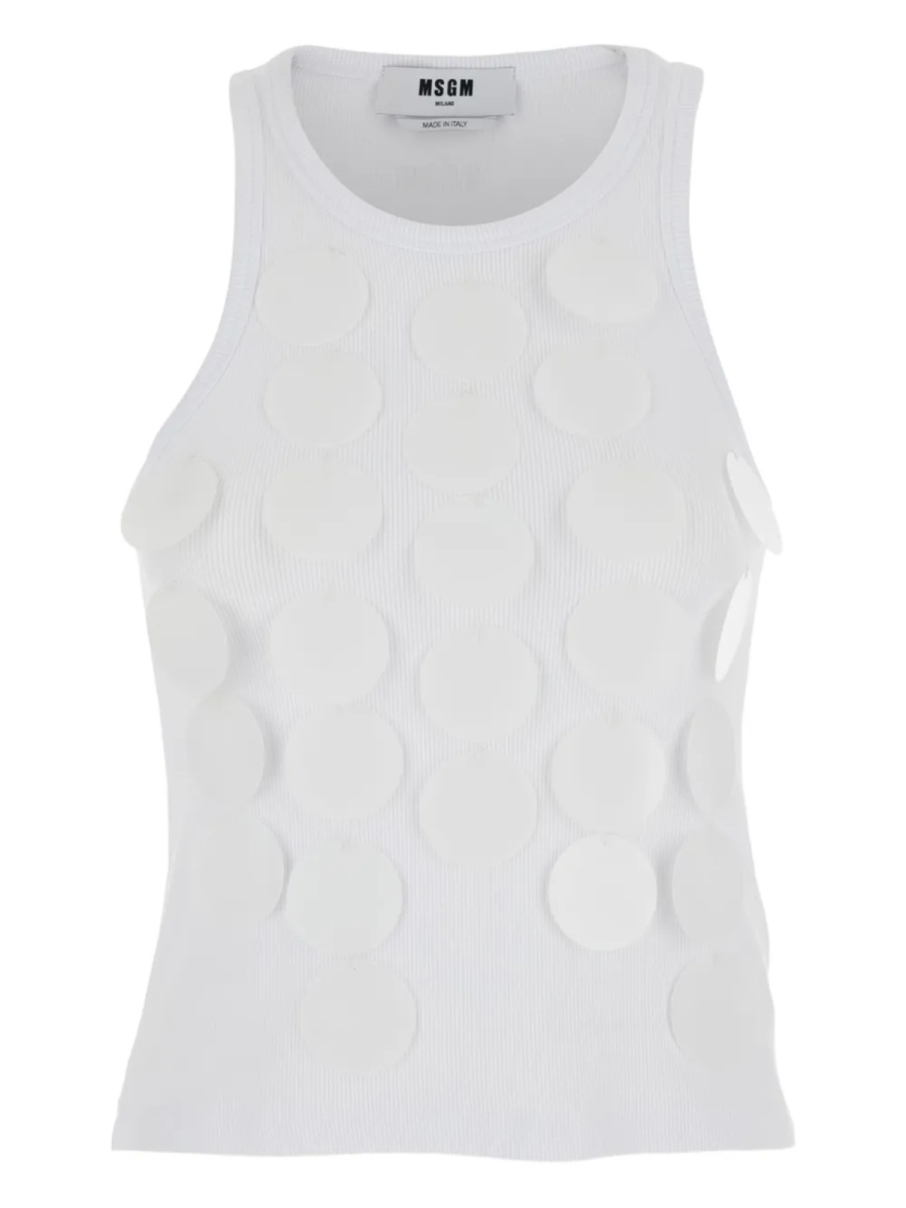 Майка с эффектом кольчуги MSGM, белый
Майка с эффектом кольчуги MSGM, белый