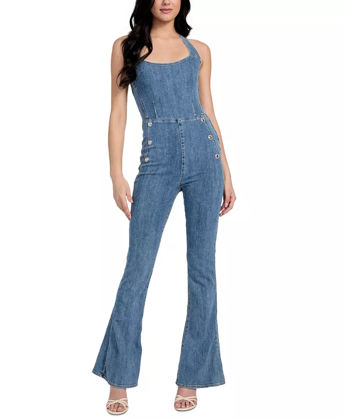 Женский комбинезон Blair Denim с бретелями через шею и расклешенными штанинами GUESS, синий
Женский комбинезон Blair Denim с бретелями через шею и расклешенными штанинами GUESS, синий