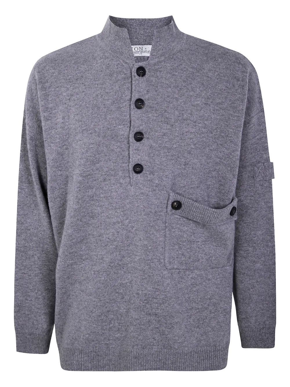 Свитер с застежкой на пуговицы и накладными карманами AION, серый
Свитер с застежкой на пуговицы и накладными карманами AION, серый