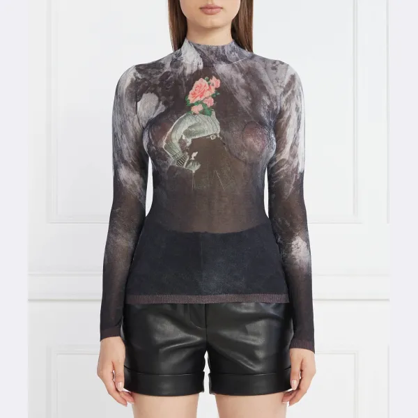 Pullover_Lars_Длинная блузка приталенного кроя Desigual, черный 
Pullover_Lars_Длинная блузка приталенного кроя Desigual, черный