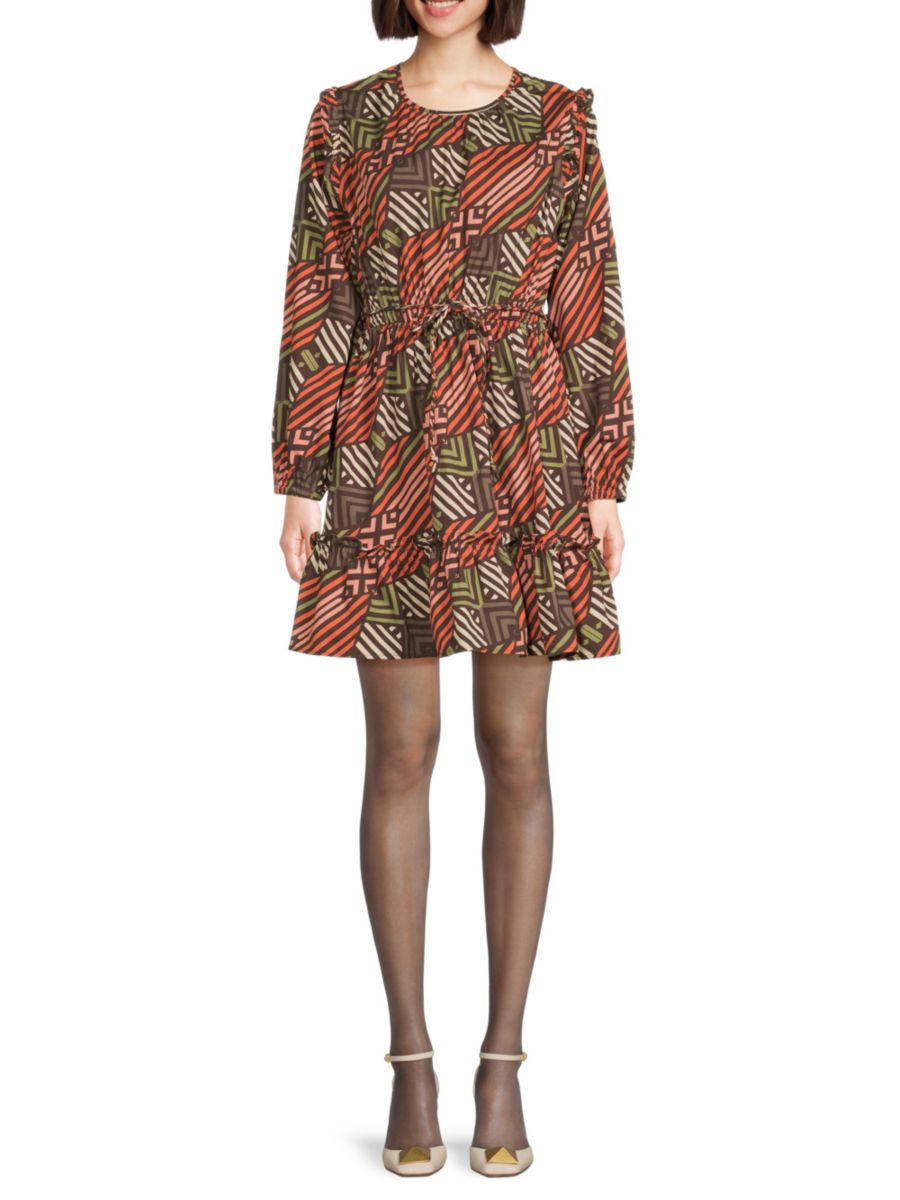 Мини-платье Ava с геометрическим узором А-силуэта TRUTH BY REPUBLIC, цвет Brown Multi
Мини-платье Ava с геометрическим узором А-силуэта TRUTH BY REPUBLIC, цвет Brown Multi