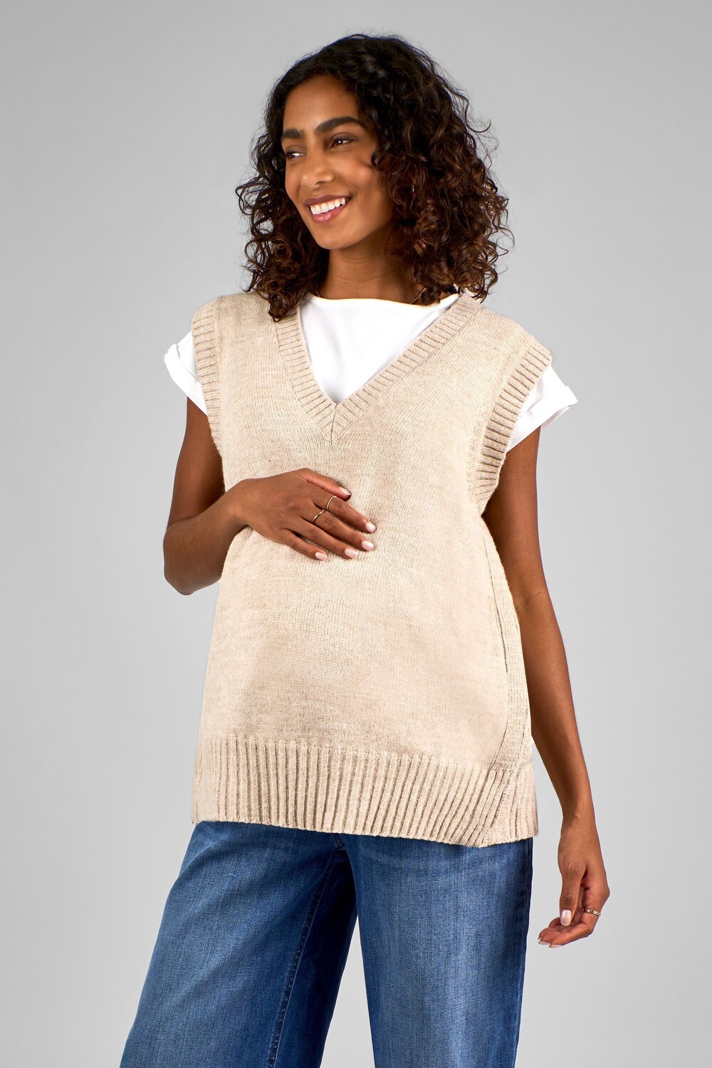 Джемпер табард для беременных Jojo Maman Bébé, бежевый
Джемпер табард для беременных Jojo Maman Bébé, бежевый