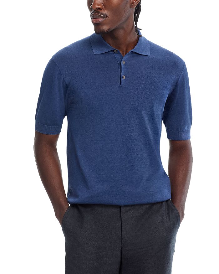 Хлопковая и шёлковая вязаная поло Jack Victor, синий
Хлопковая и шёлковая вязаная поло Jack Victor, синий