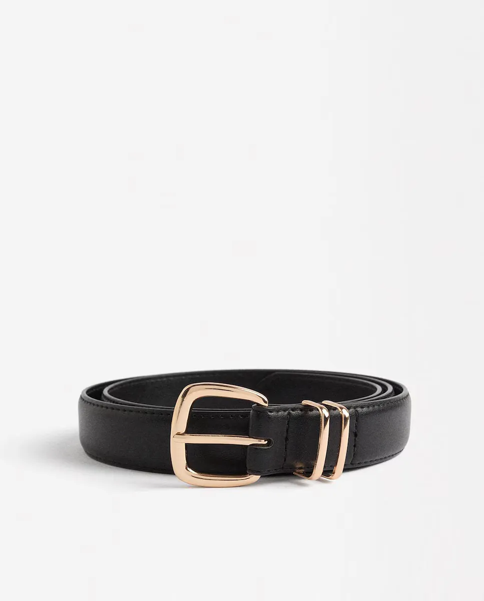 Женский ремень с простой пряжкой Parfois, черный
Женский ремень с простой пряжкой Parfois, черный