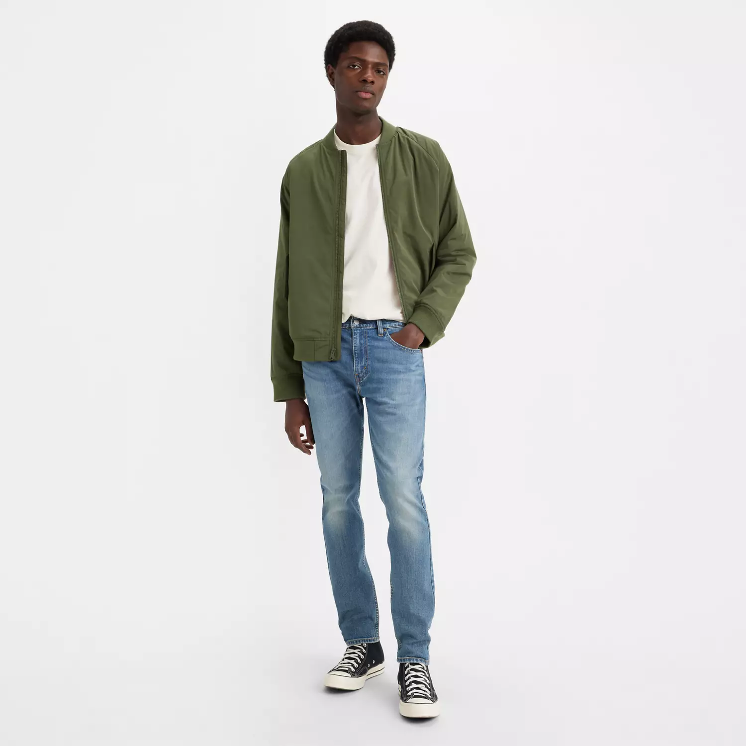 Узкие мужские джинсы 512 зауженного кроя Levi's, цвет Cool as a Cucumber - Medium Wash - Stretch
Узкие мужские джинсы 512 зауженного кроя Levi's, цвет Cool as a Cucumber - Medium Wash - Stretch