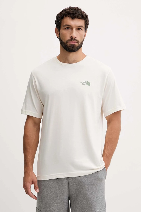 Хлопковая футболка The North Face, бежевый
Хлопковая футболка The North Face, бежевый