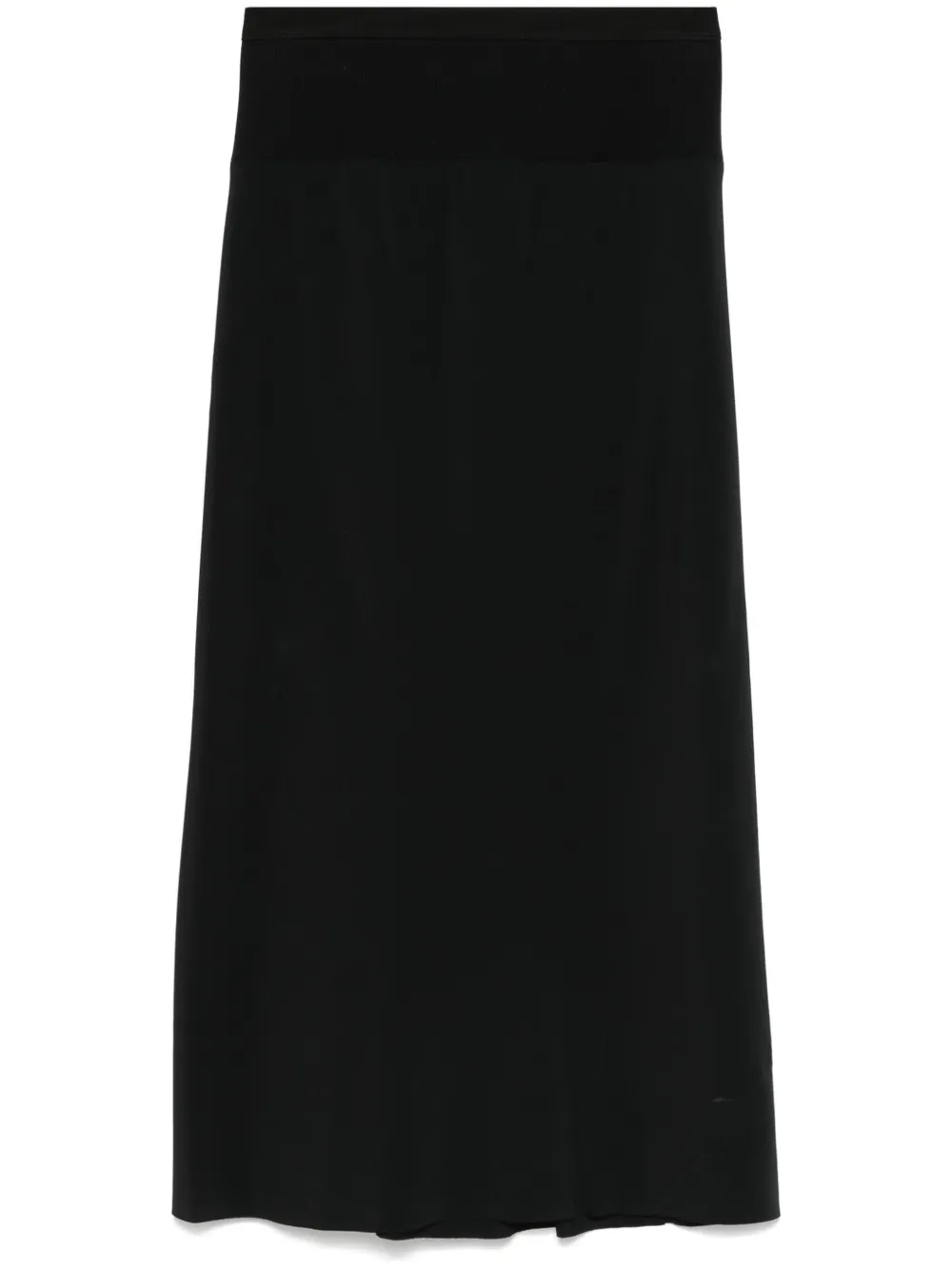 Юбка миди Knee Bias Rick Owens, черный 
Юбка миди Knee Bias Rick Owens, черный