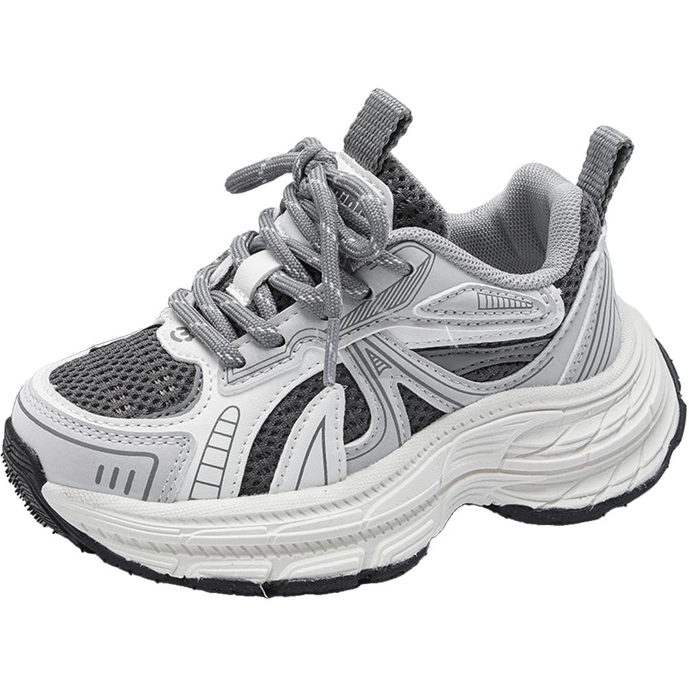 Износостойкие дышащие низкие детские кроссовки для повседневной жизни Xiaomi step, черный/серый 
Износостойкие дышащие низкие детские кроссовки для повседневной жизни Xiaomi step, черный/серый