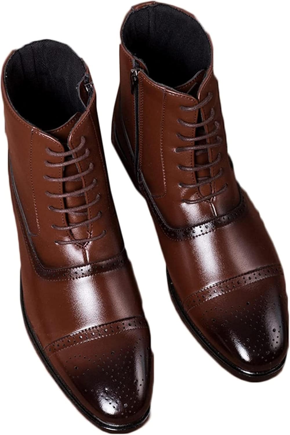 Мужские ботинки Yiozoi Short Brock, высокие, шнуровка, боковая молния, квадратный носок, ветронепроницаемые, кожаные, повседневные и деловые, коричневый
Мужские ботинки Yiozoi Short Brock, высокие, шнуровка, боковая молния, квадратный носок, ветронепроницаемые, кожаные, повседневные и деловые, коричневый