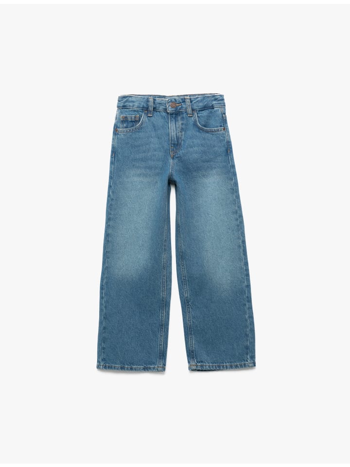 Брюки цвета индиго среднего размера KOTON
Брюки цвета индиго среднего размера KOTON