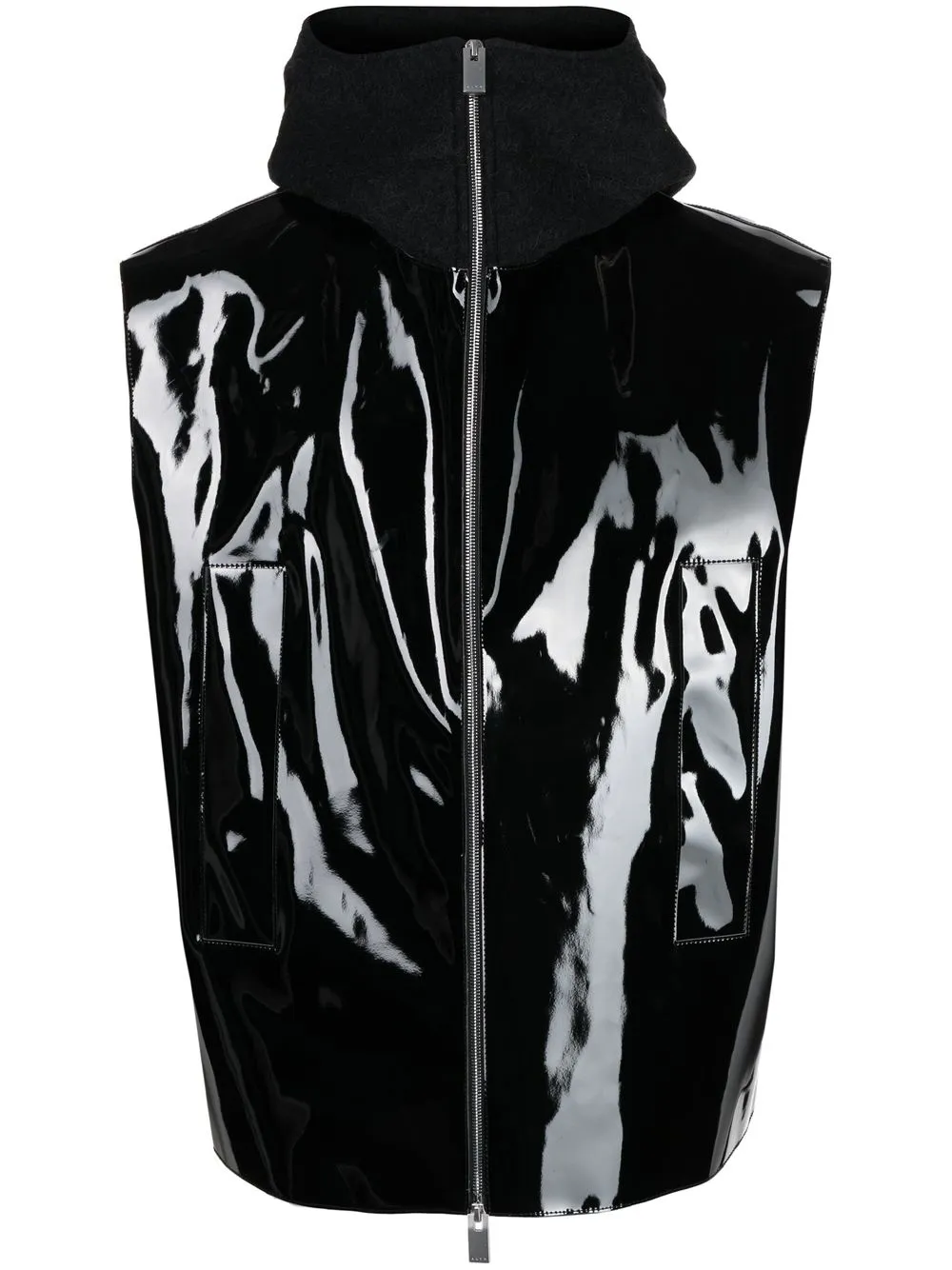 Глянцевый топ без рукавов 1017 ALYX 9SM, черный
Глянцевый топ без рукавов 1017 ALYX 9SM, черный