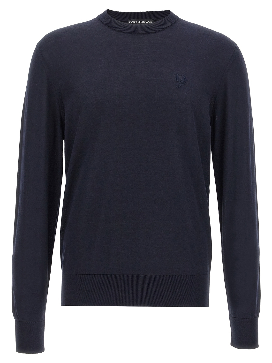Свитер с вышивкой логотипа DOLCE & GABBANA, синий
Свитер с вышивкой логотипа DOLCE & GABBANA, синий