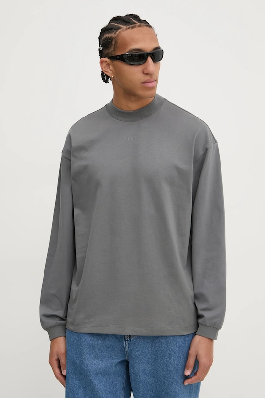 Хлопковая водолазка Hugo, серый
Хлопковая водолазка Hugo, серый