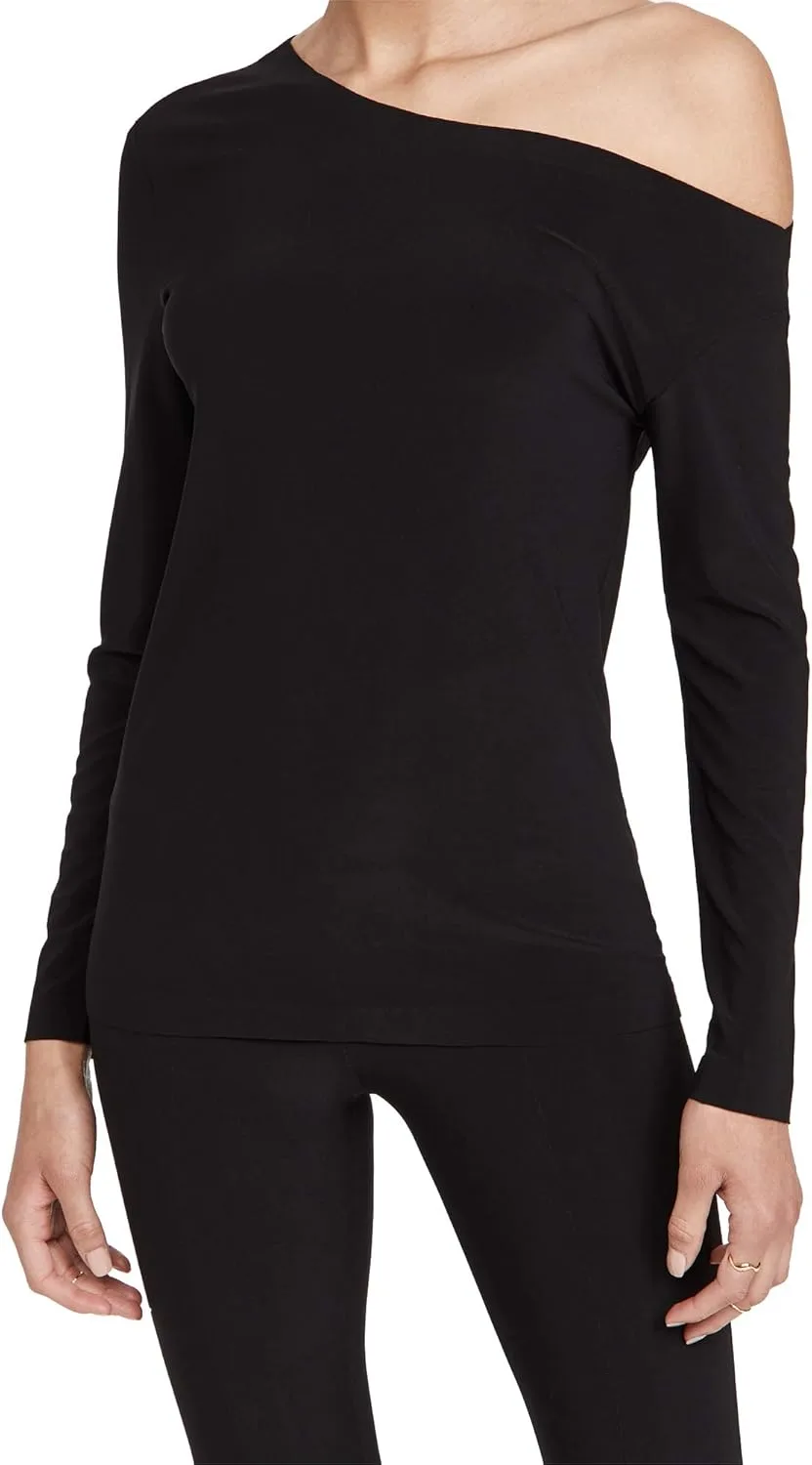 Norma Kamali Женский топ с длинным рукавом и спущенным плечом
Norma Kamali Женский топ с длинным рукавом и спущенным плечом