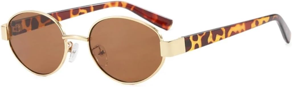 Модные панк-очки для мужчин, маленькие овальные, для женщин, стильные солнцезащитные очки для вождения, летние очки для путешествий, защита от УФ-излучения UV400 VVTWSSW, Leopard Brown
Модные панк-очки для мужчин, маленькие овальные, для женщин, стильные солнцезащитные очки для вождения, летние очки для путешествий, защита от УФ-излучения UV400 VVTWSSW, Leopard Brown