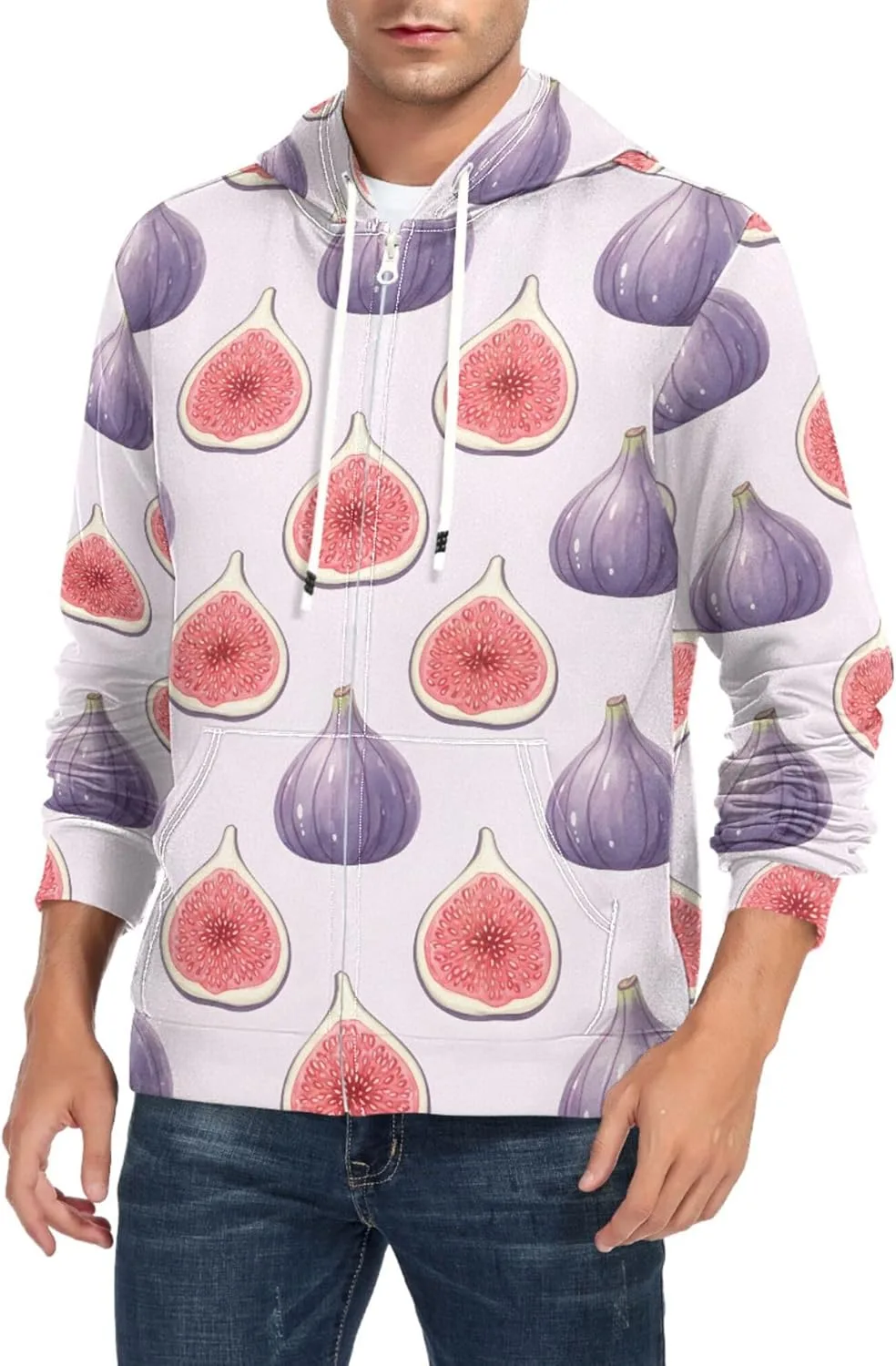 Мужская толстовка с полной молнией и принтом Fig Print, с длинными рукавами и карманом CUPADA
Мужская толстовка с полной молнией и принтом Fig Print, с длинными рукавами и карманом CUPADA