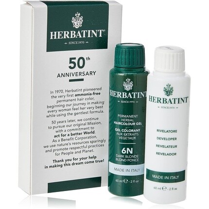 Краска для волос 6N Темно-русый, Herbatint
Краска для волос 6N Темно-русый, Herbatint