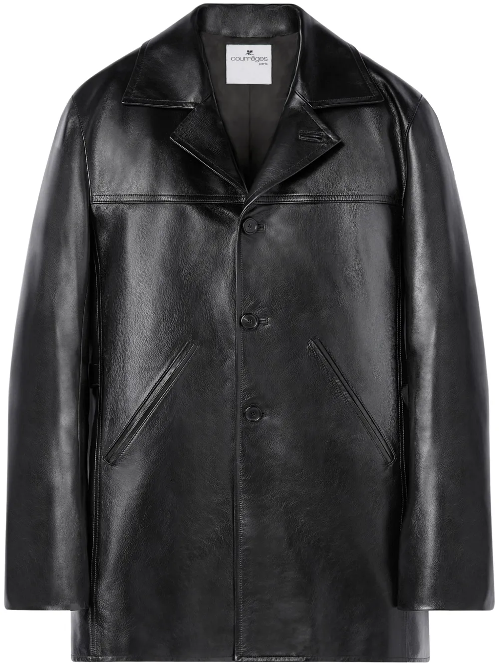 Куртка строгого кроя с заостренными лацканами Courrèges, черный
Куртка строгого кроя с заостренными лацканами Courrèges, черный