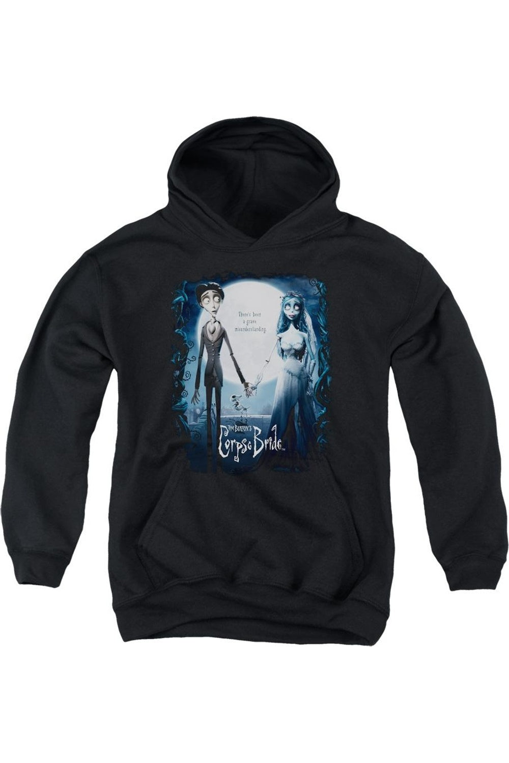 Толстовка с капюшоном "Невеста-зомби" Gildan, черный 
Толстовка с капюшоном "Невеста-зомби" Gildan, черный