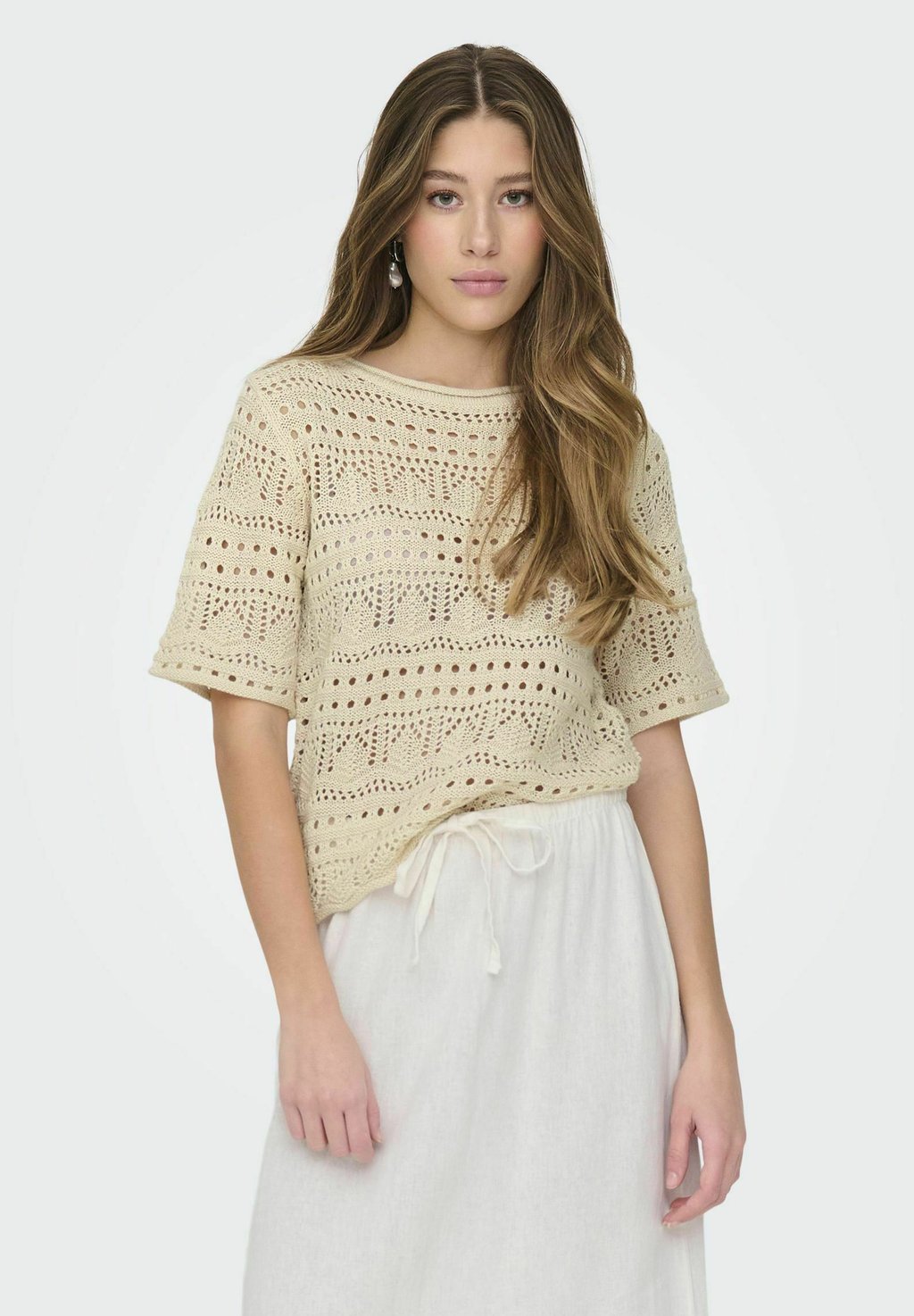 Футболка с принтом JDY, бежевый 
Футболка с принтом JDY, бежевый