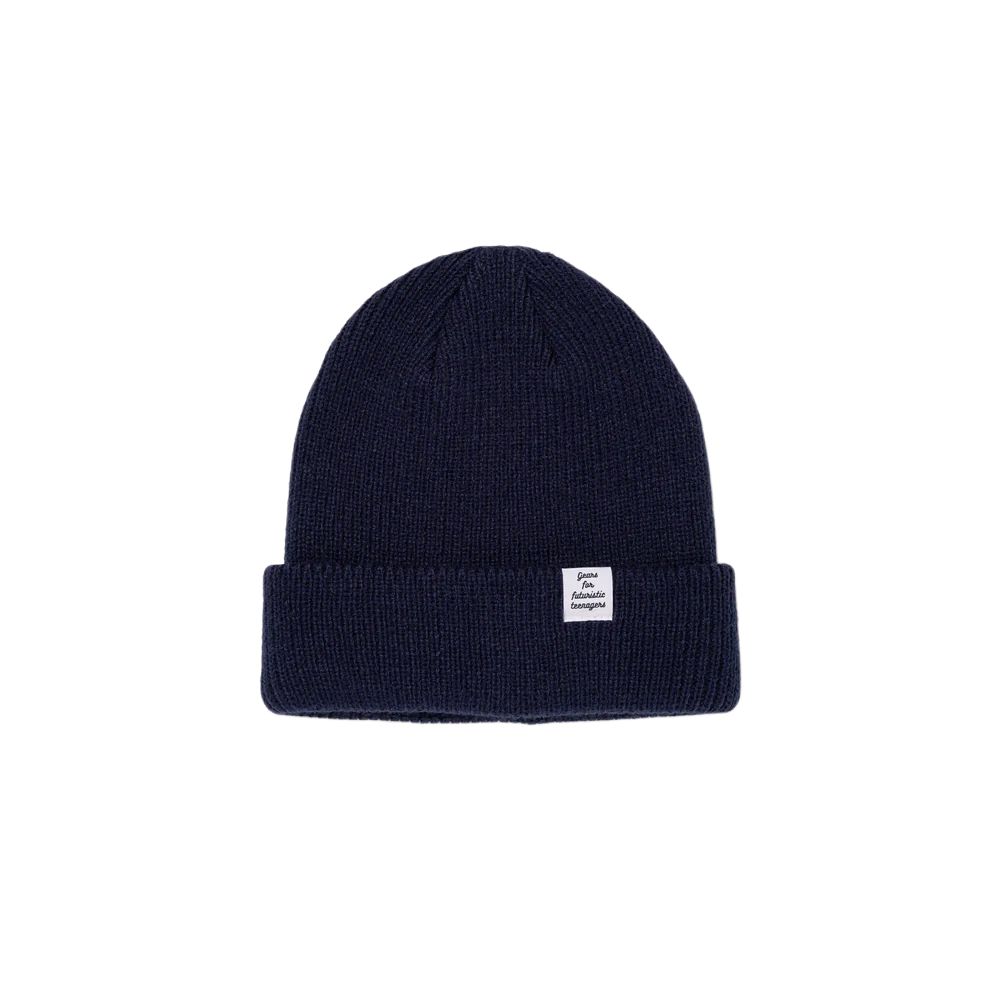 HUMAN MADE Акриловая вязаная шапка унисекс синяя, Blue 
HUMAN MADE Акриловая вязаная шапка унисекс синяя, Blue