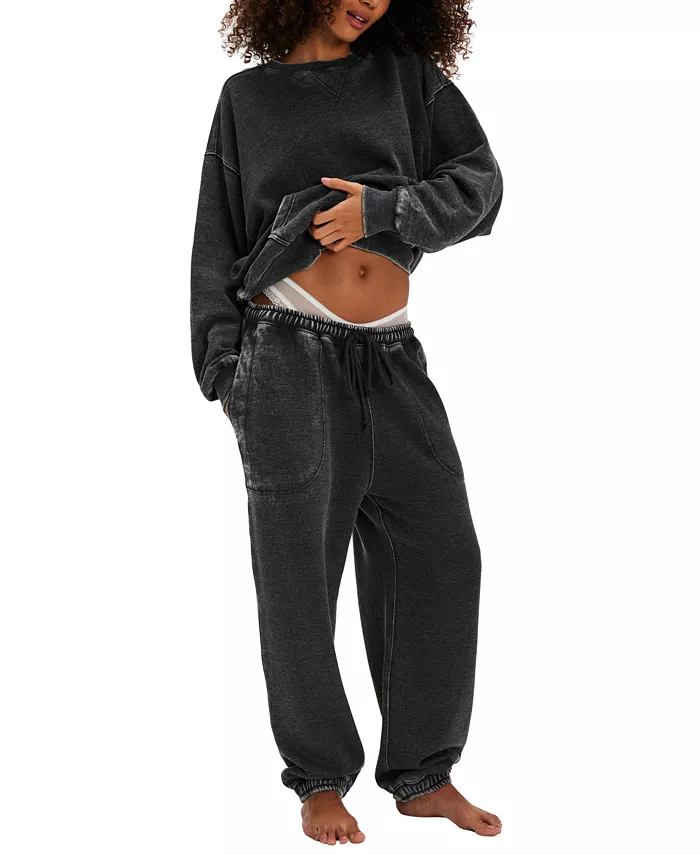 Женские спортивные брюки со средней посадкой Free People, черный
Женские спортивные брюки со средней посадкой Free People, черный