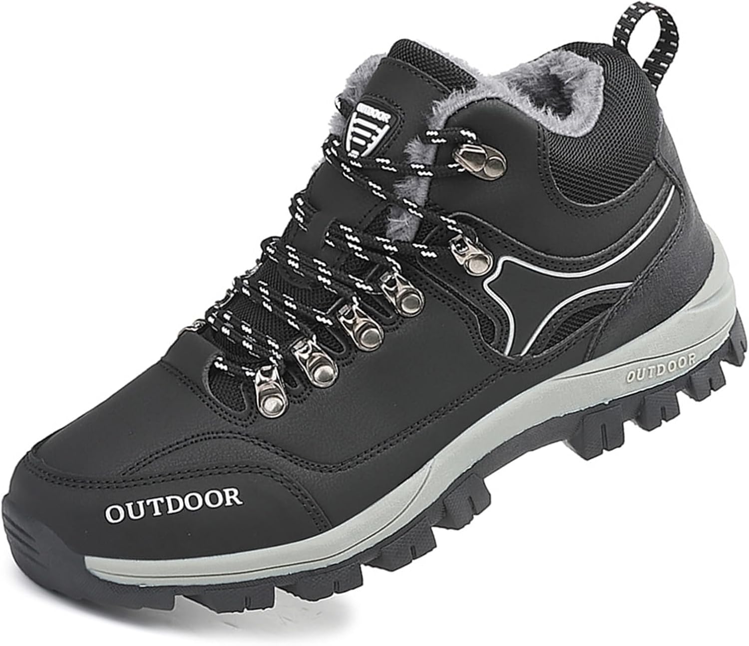 Мужские походные ботинки зимние теплые с меховой подкладкой водонепроницаемые нескользящие утепленные наружные хлопковые снежные ботинки для походов Generic, черный
Мужские походные ботинки зимние теплые с меховой подкладкой водонепроницаемые нескользящие утепленные наружные хлопковые снежные ботинки для походов Generic, черный