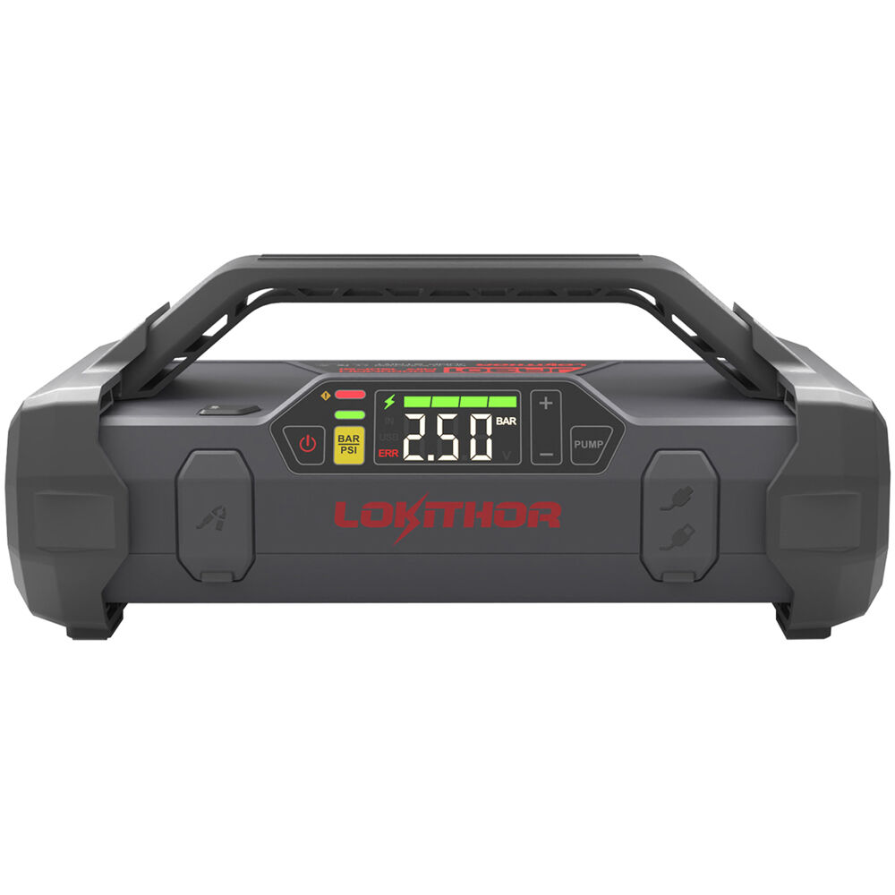 Lokithor 2000A Lithium Jump Starter with 150PSI Air JA301
Lokithor 2000A Lithium Jump Starter with 150PSI Air JA301