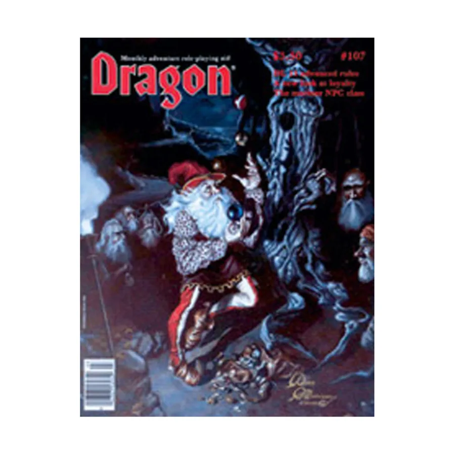 Журнал #107 "Advanced Rules for DL11 - Dragons of Glory, Mariner NPC", Dragon Magazine #101 - #150
Журнал #107 "Advanced Rules for DL11 - Dragons of Glory, Mariner NPC", Dragon Magazine #101 - #150