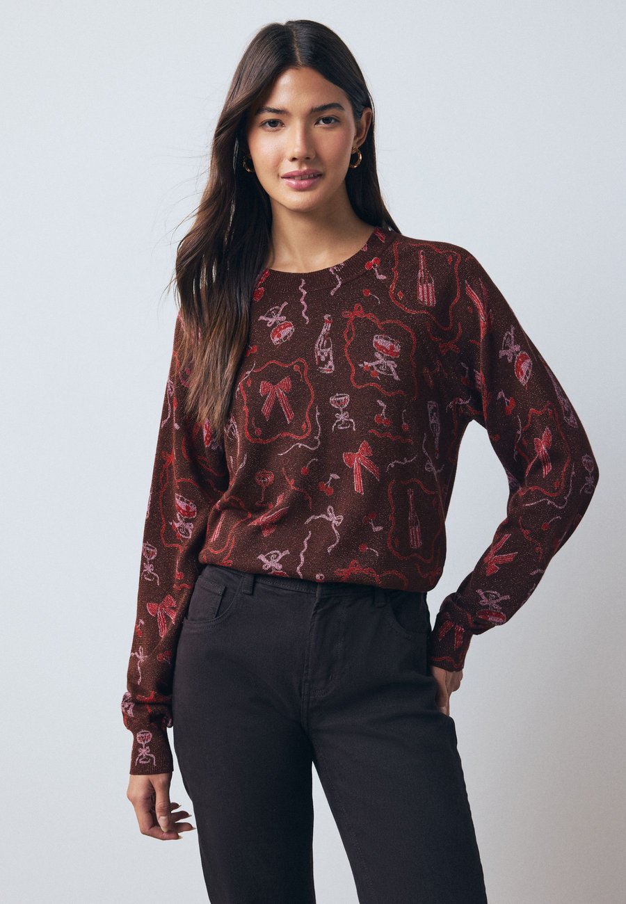 Джемпер Next Jumper, Chocolate Brown Sparkle Bow/Red
Джемпер Next Jumper, Chocolate Brown Sparkle Bow/Red