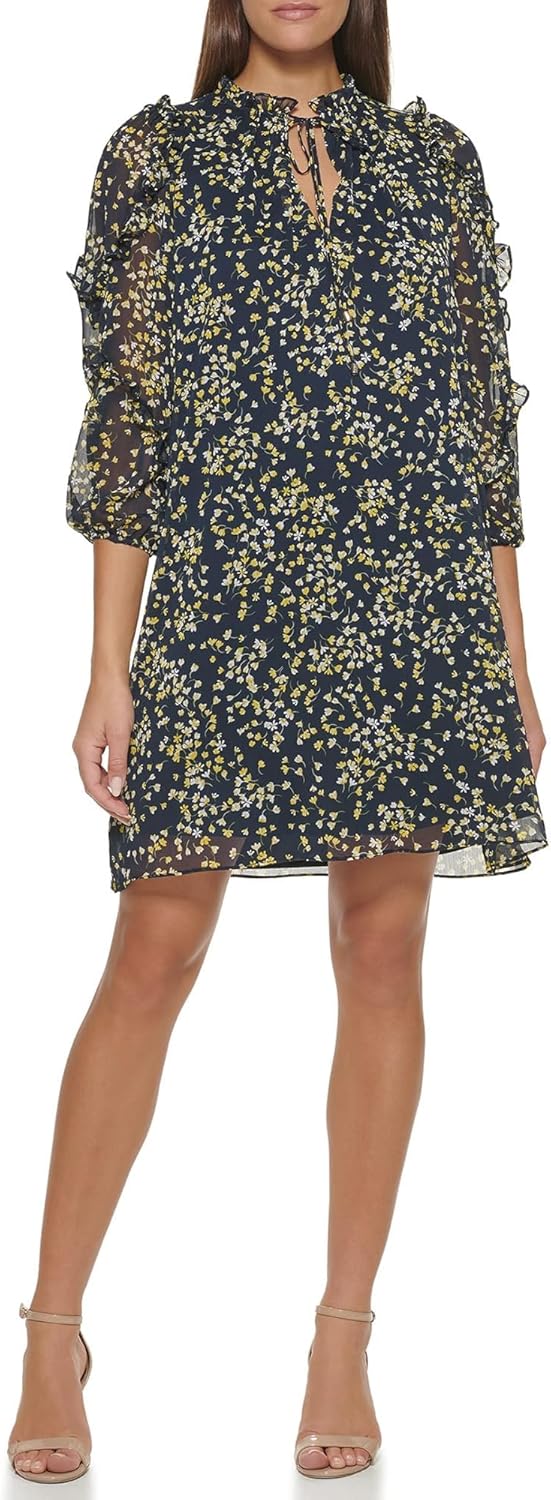 Женское тканое платье Tommy Hilfiger с длинными рукавами, Sky Captain/Sunshine
Женское тканое платье Tommy Hilfiger с длинными рукавами, Sky Captain/Sunshine