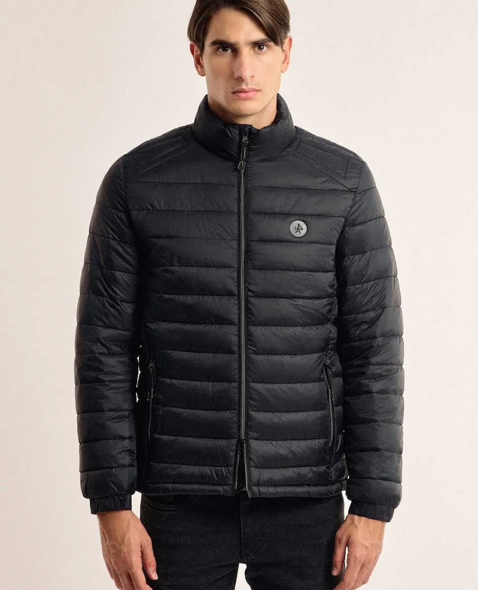 Мужской стеганый пуховик на молнии Valecuatro, черный
Мужской стеганый пуховик на молнии Valecuatro, черный