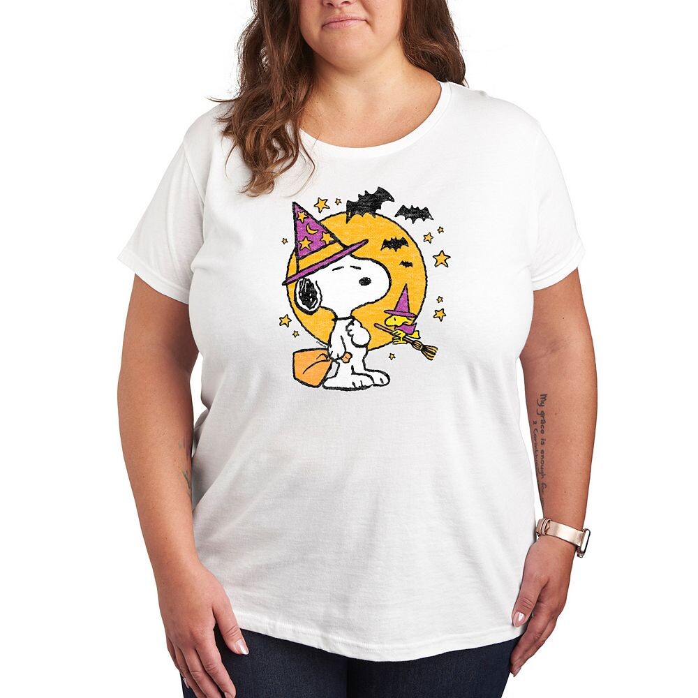 Футболка больших размеров с рисунком Peanuts Snoopy & Woodstock Witchcraft Licensed Character, белый
Футболка больших размеров с рисунком Peanuts Snoopy & Woodstock Witchcraft Licensed Character, белый