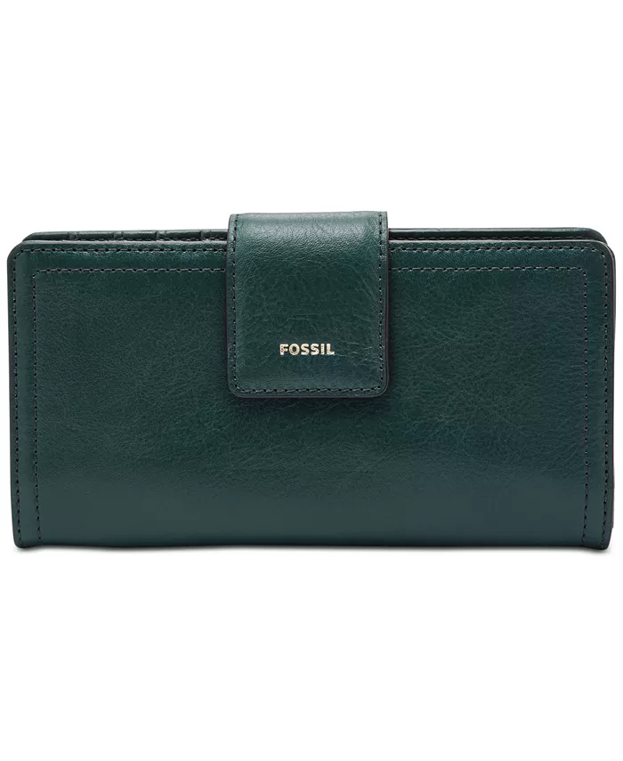 Кожаный кошелек Logan с RFID-защитой и откидным клапаном Fossil, черный
Кожаный кошелек Logan с RFID-защитой и откидным клапаном Fossil, черный