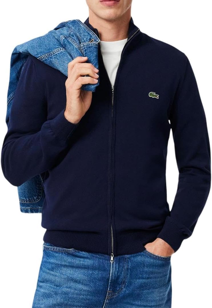 Lacoste мужской свитер из основной коллекции, классический, с длинным рукавом и воротником-водолазкой, Regular Fit, Navy Blue
Lacoste мужской свитер из основной коллекции, классический, с длинным рукавом и воротником-водолазкой, Regular Fit, Navy Blue