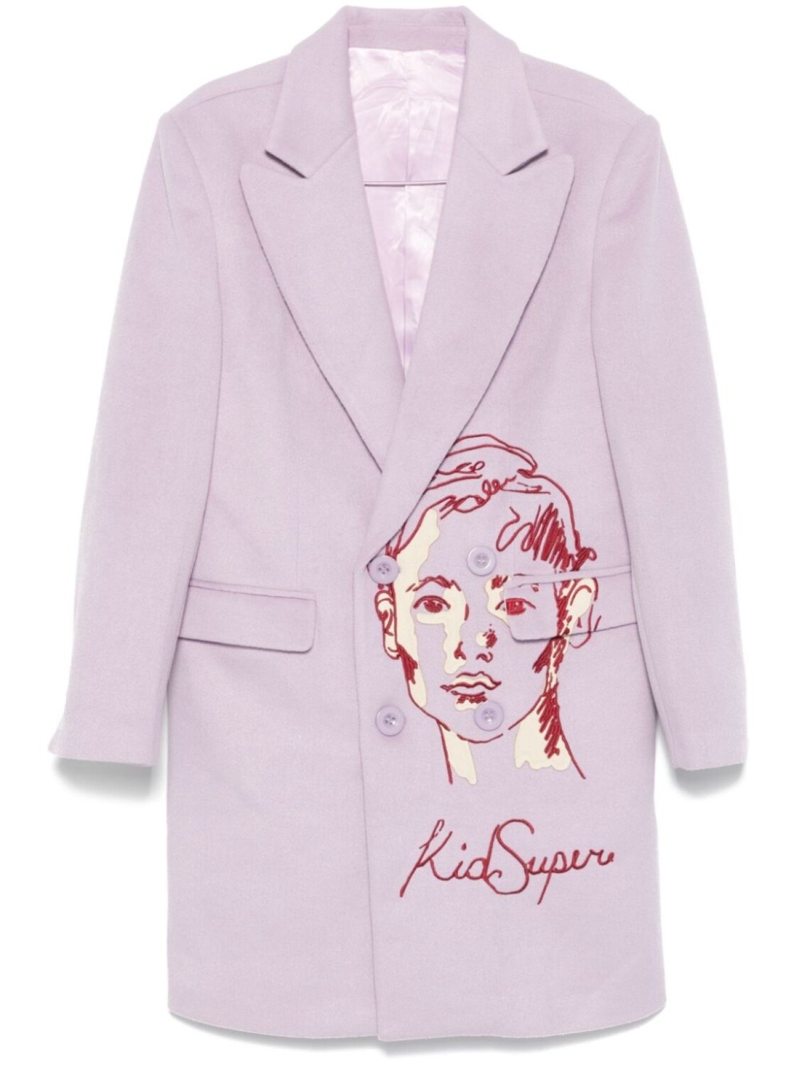 Вышитое пальто KidSuper, фиолетовый
Вышитое пальто KidSuper, фиолетовый