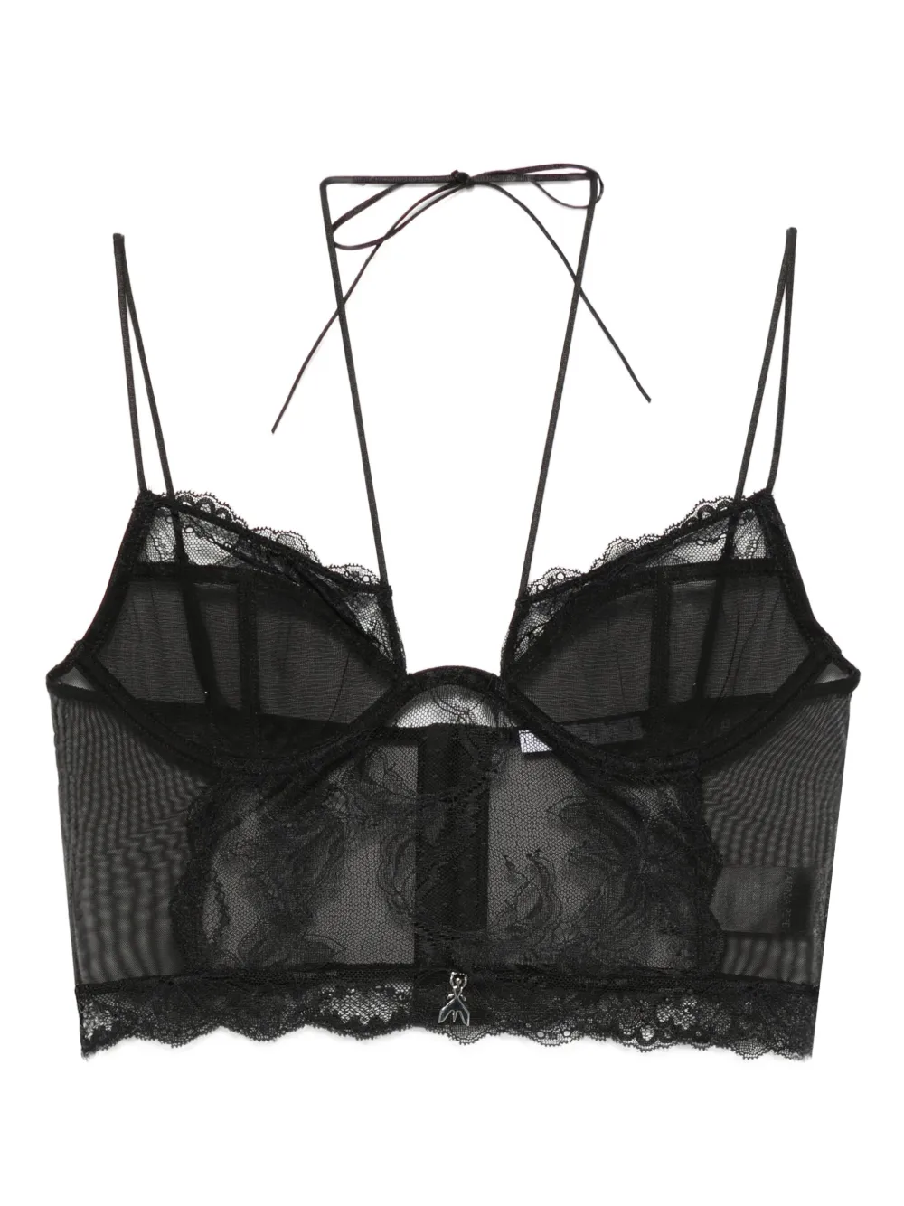 Кружевной бюстгальтер-бюстье Patrizia Pepe, черный
Кружевной бюстгальтер-бюстье Patrizia Pepe, черный