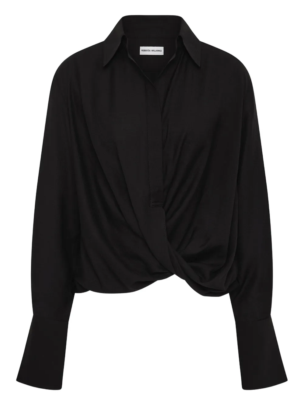 Рубашка Noor с драпировкой Rebecca Vallance, черный 
Рубашка Noor с драпировкой Rebecca Vallance, черный