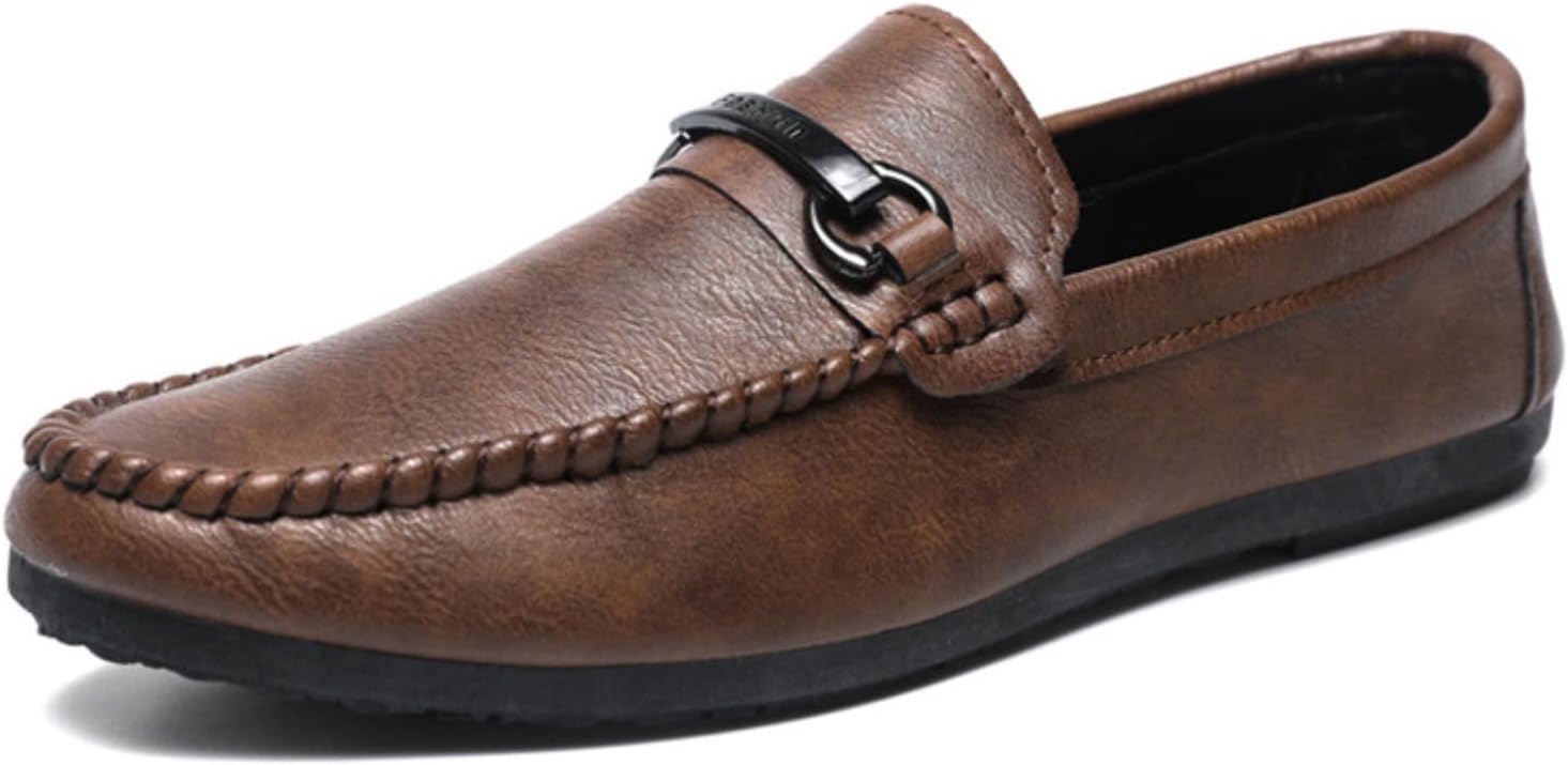 Мужские лоферы без шнурков - мягкая подошва, деловая повседневная обувь с комфортной посадкой для офиса и ежедневного ношения Azttoztto, коричневый
Мужские лоферы без шнурков - мягкая подошва, деловая повседневная обувь с комфортной посадкой для офиса и ежедневного ношения Azttoztto, коричневый